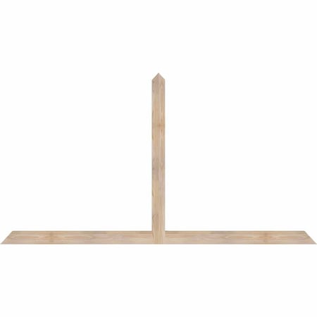 Ekena Millwork Portland Smooth Timber Gable Bracket, Douglas Fir, 84"W x 45"H x 1 1/2"D x 3 1/2"F, 13/12 Pitch GBW084X45X0204POR00SDF